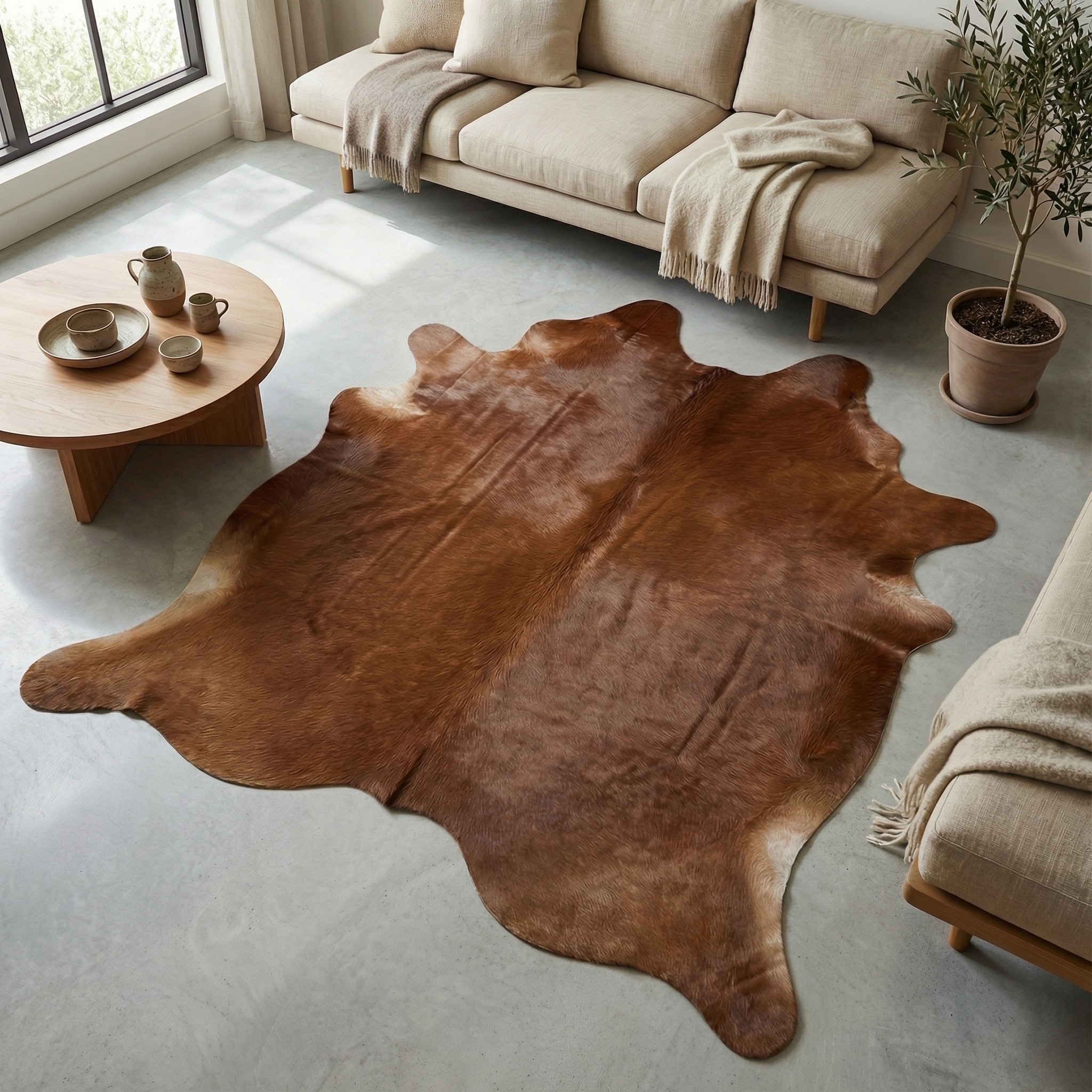 Koeienhuid Bruin (Large)